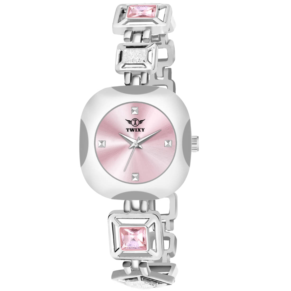     			twixy Silver Brass Analog Womens Watch