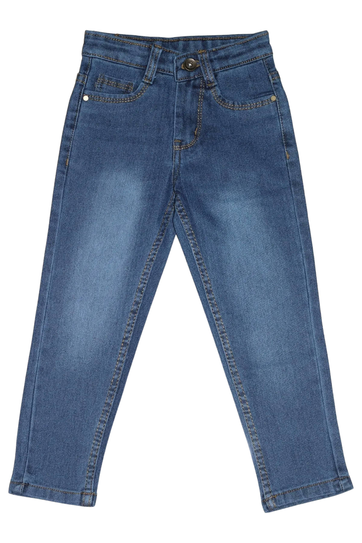     			Aflash Pack of 1 Boys Cotton Spandex Jeans ( Blue )