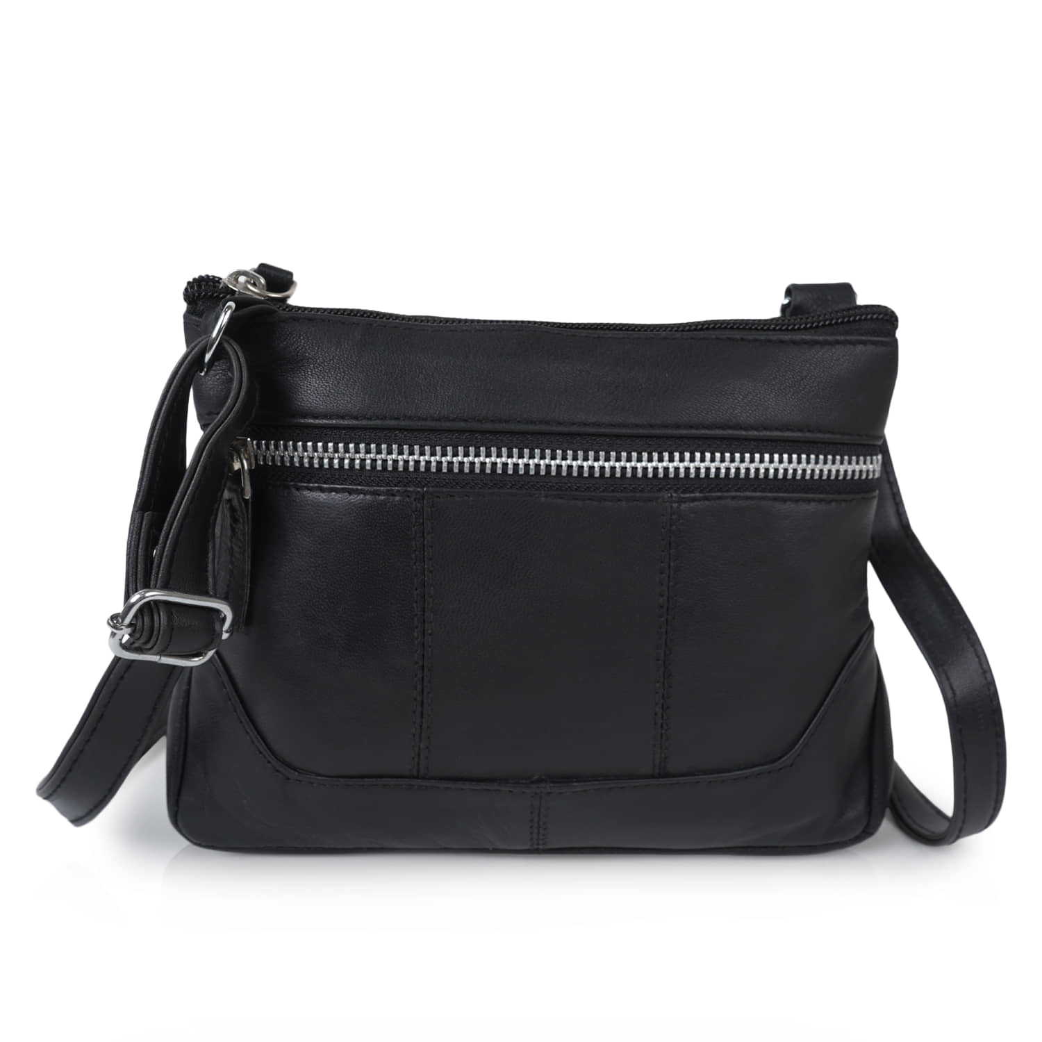 CIMONI Sling Bag Pure Leather Set of 1 ( Black ) - Handbags | Buy online on ZillyBuy