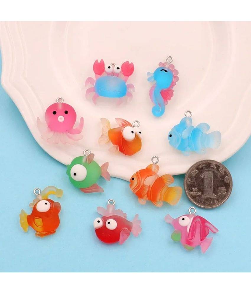 Chocozone 30 Sea Animal Miniatures Decorative Fences Multi-Colour W Chocozone 30 Sea Animal Miniatures Decorative Fences Multi-Colour W