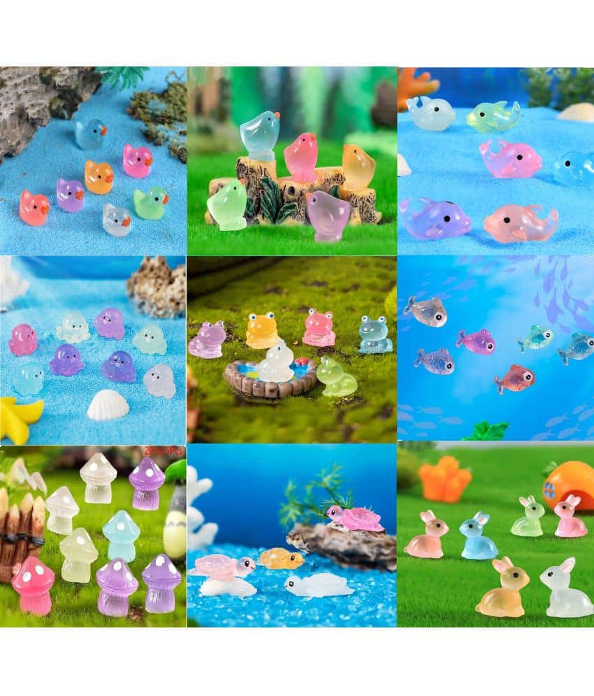 Chocozone 50 Animal Garden Miniatures Hanging Decor Multi-Colour W