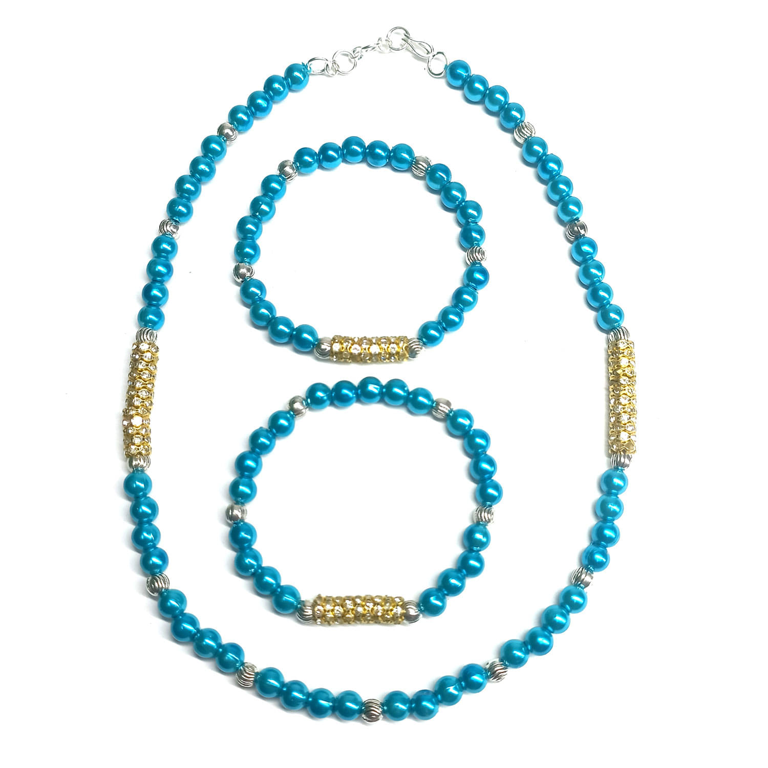     			DAIVYA WELLNESS Multi Color Pearls Necklace Set ( Pack of 1 )
