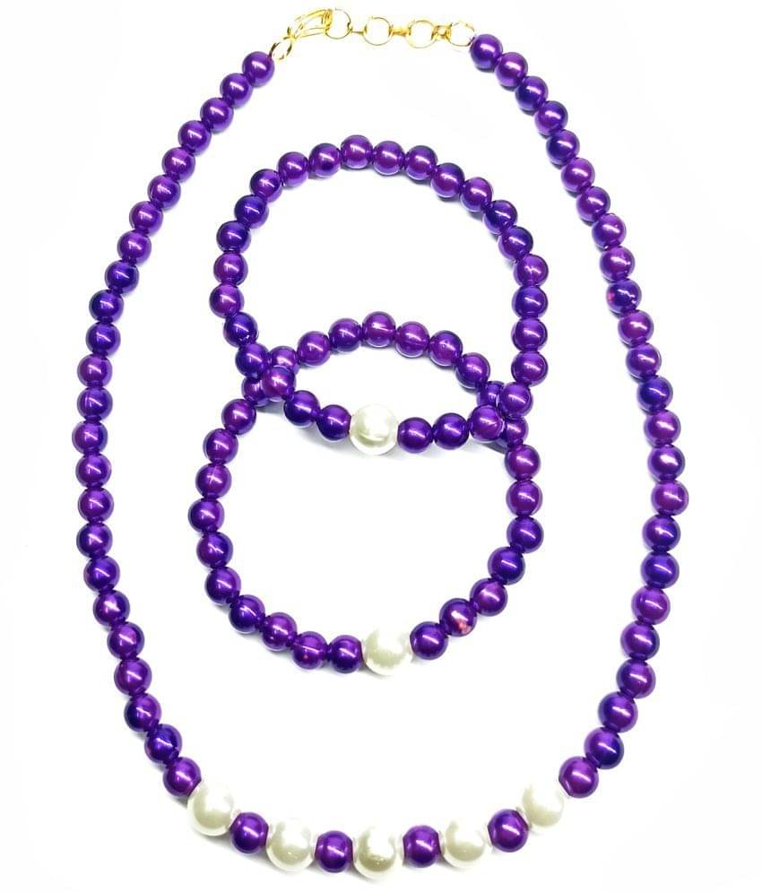     			DAIVYA WELLNESS Multi Color Pearls Necklace Set ( Pack of 1 )