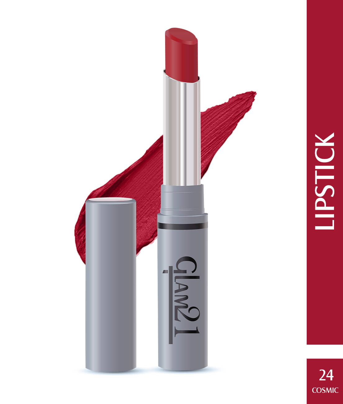 Glam21 Long Lasting NonTransfer Lipstick Creamy Matte Formula matte finish 2.8g Give Me Red-03