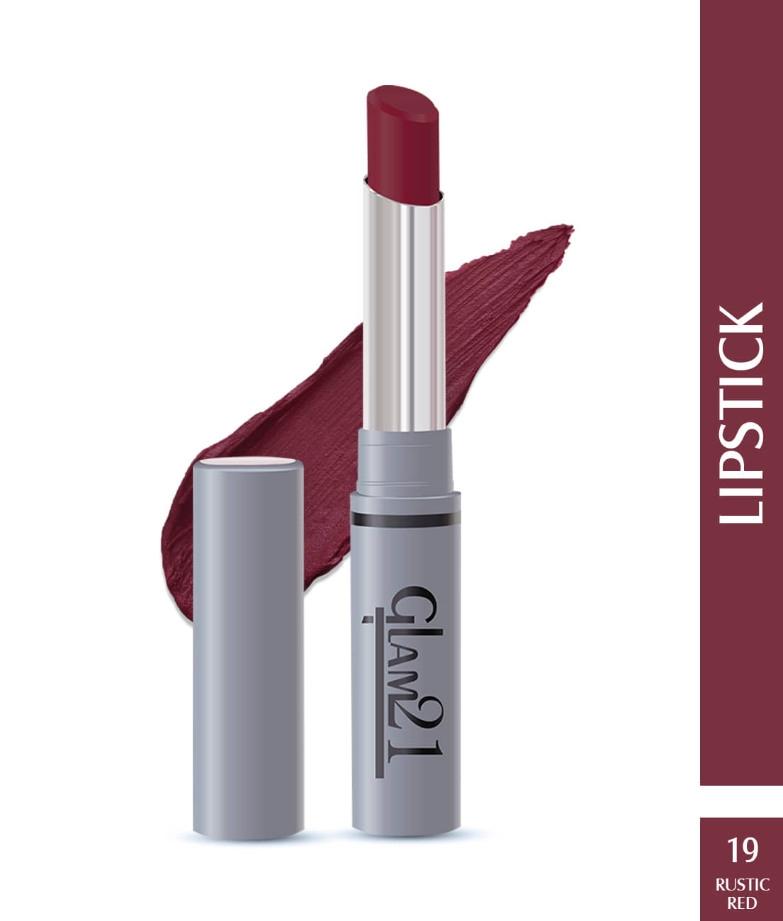 Glam21 Long Lasting NonTransfer Lipstick Creamy Matte Formula matte finish 2.8g Give Me Red-03