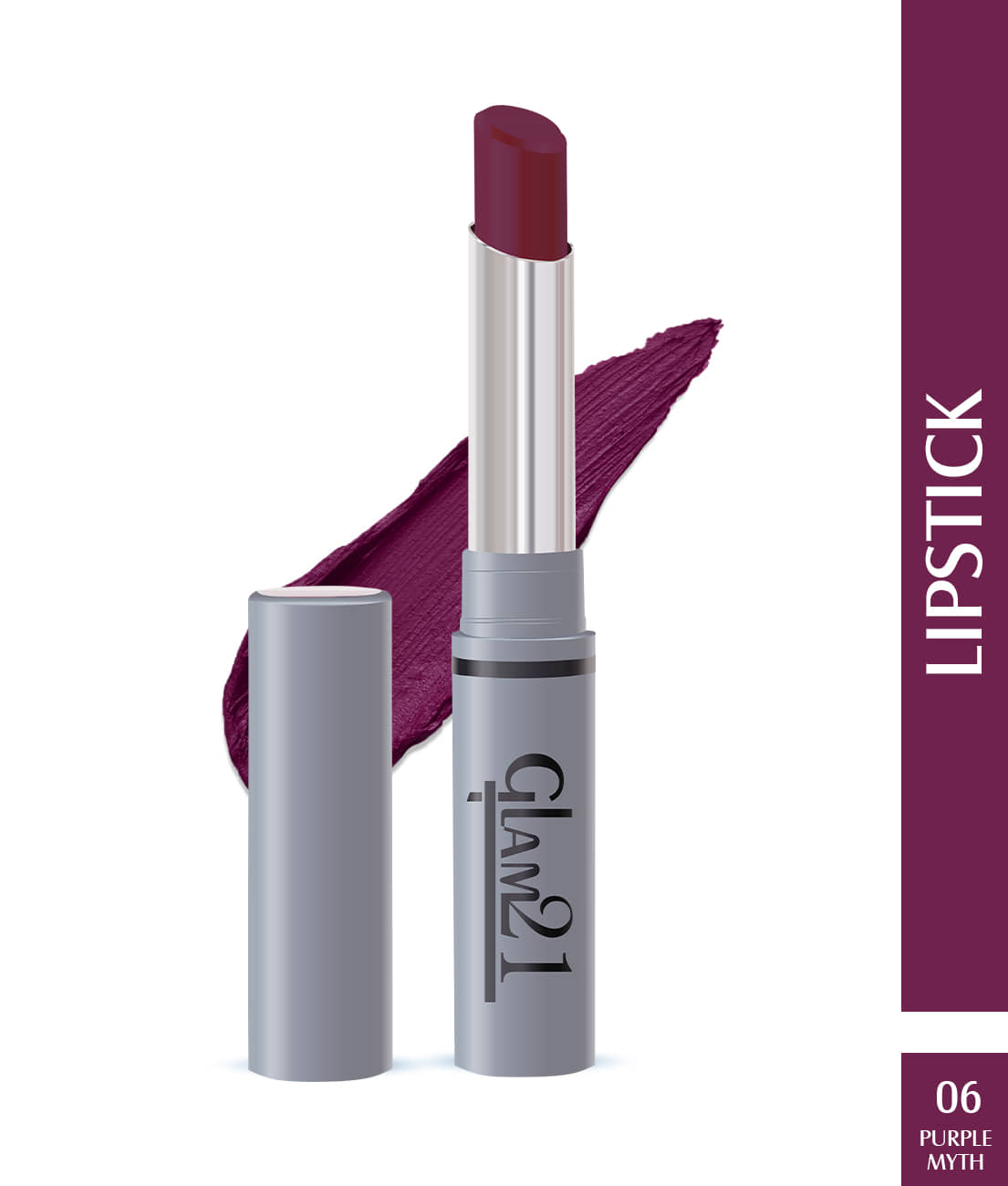 Glam21 Long Lasting NonTransfer Lipstick Creamy Matte Formula matte finish 2.8g Give Me Red-03