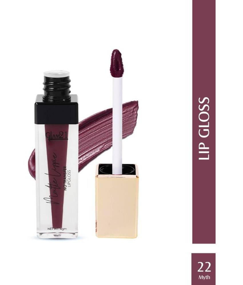     			Glam21 Matte Lippie No Transfer Lip Gloss Lightweight & Easy to Apply Matte Formula PurpleMyth22