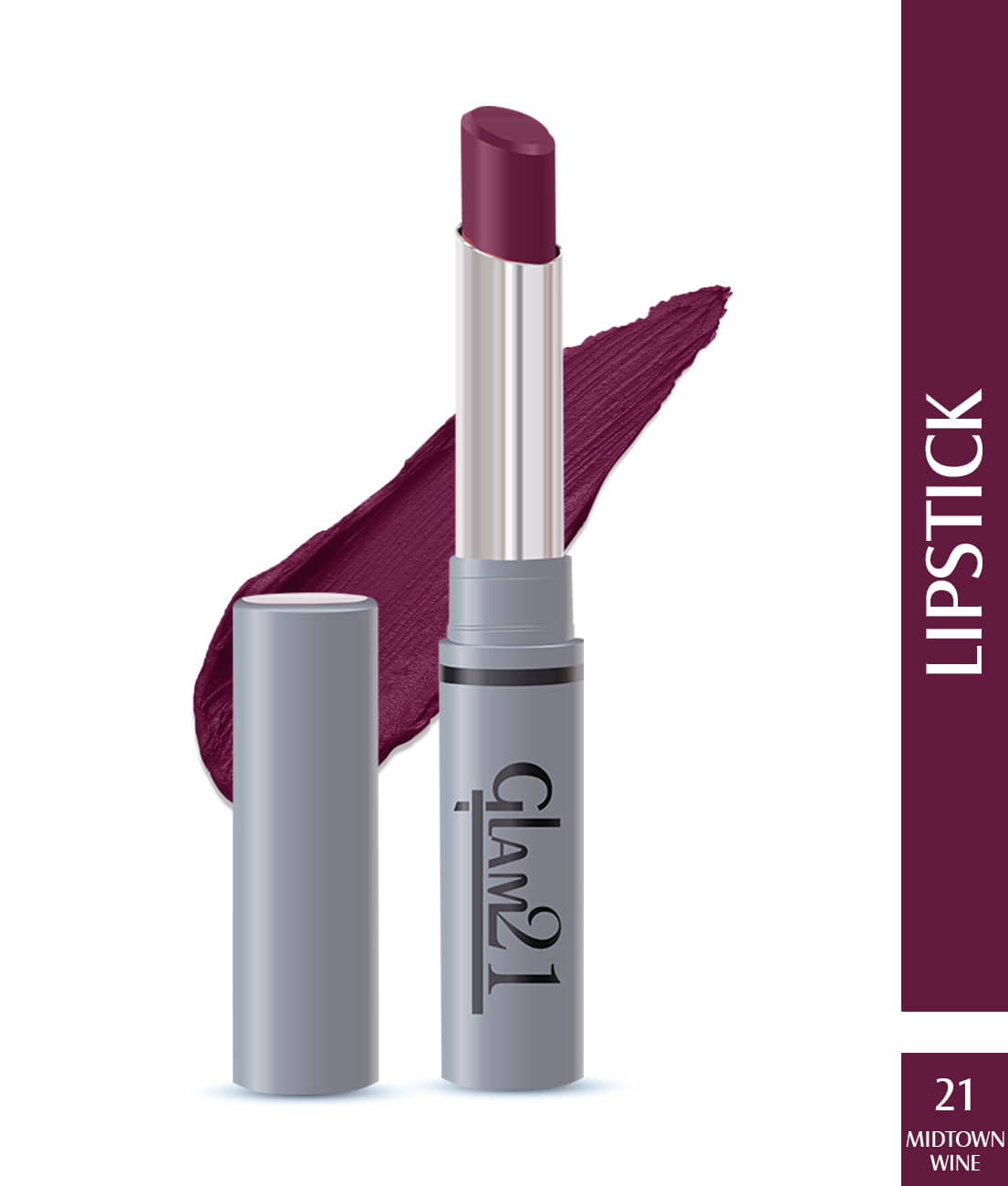 Glam21 Long Lasting NonTransfer Lipstick Creamy Matte Formula matte finish 2.8g Give Me Red-03
