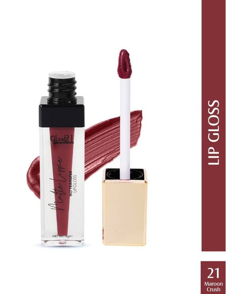     			Glam21 Matte Lippie No Transfer Lip Gloss Lightweight & Easy to Apply Matte Finish Pinky21