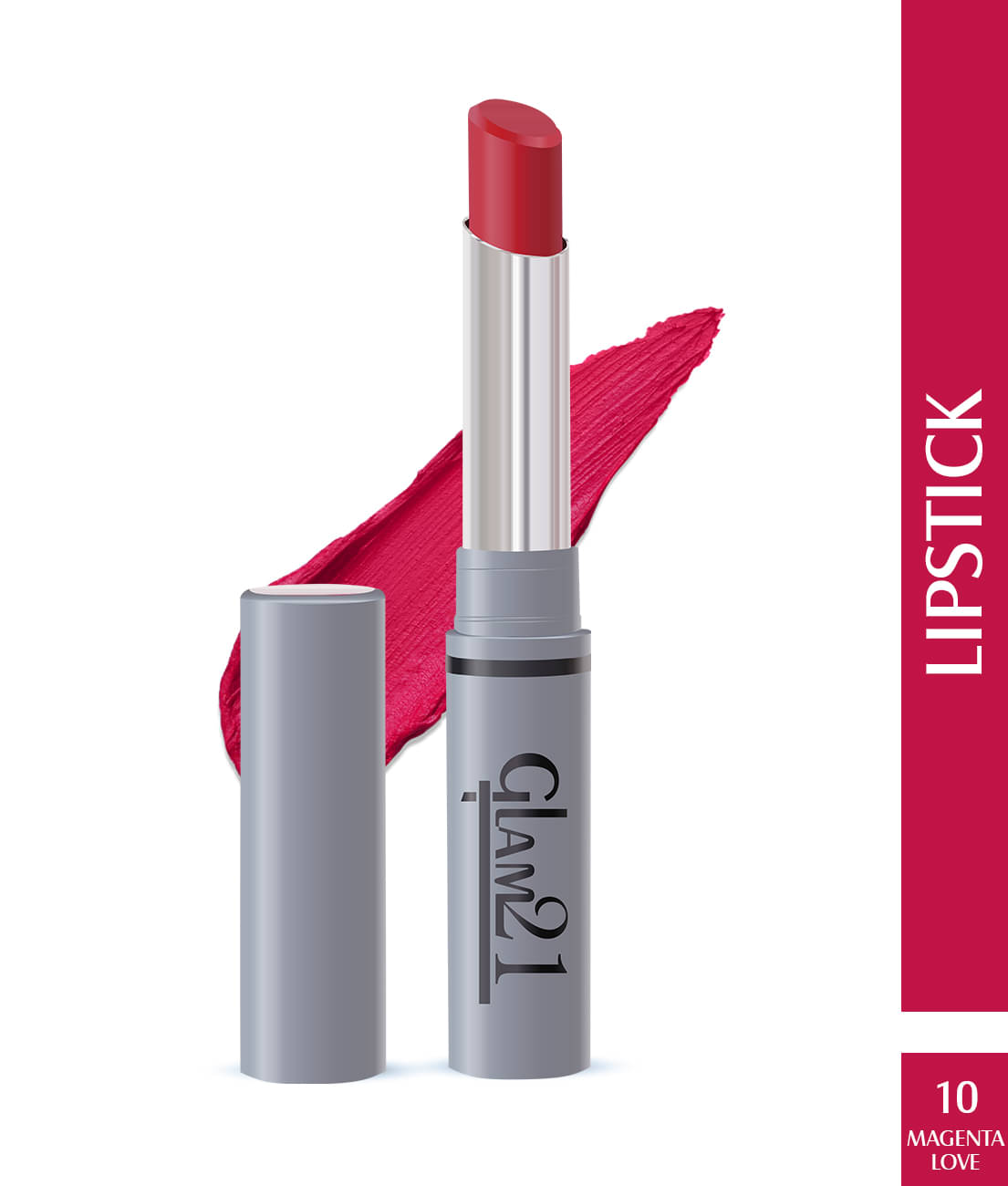     			Glam21 Long Lasting NonTransfer Lipstick Creamy Matte Formula matte finish 2.8g Magenta Love-10