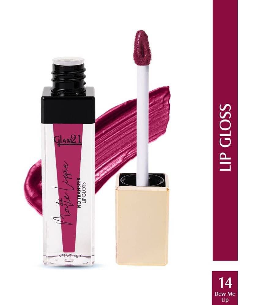     			Glam21 Matte Lippie No Transfer Lip Gloss Lightweight & Easy to Apply Matte Finish Dew Me Up14