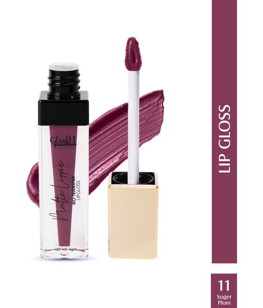     			Glam21 Matte Lippie No Transfer Lip Gloss Lightweight & Easy to Apply Matte Finish Super Plum11