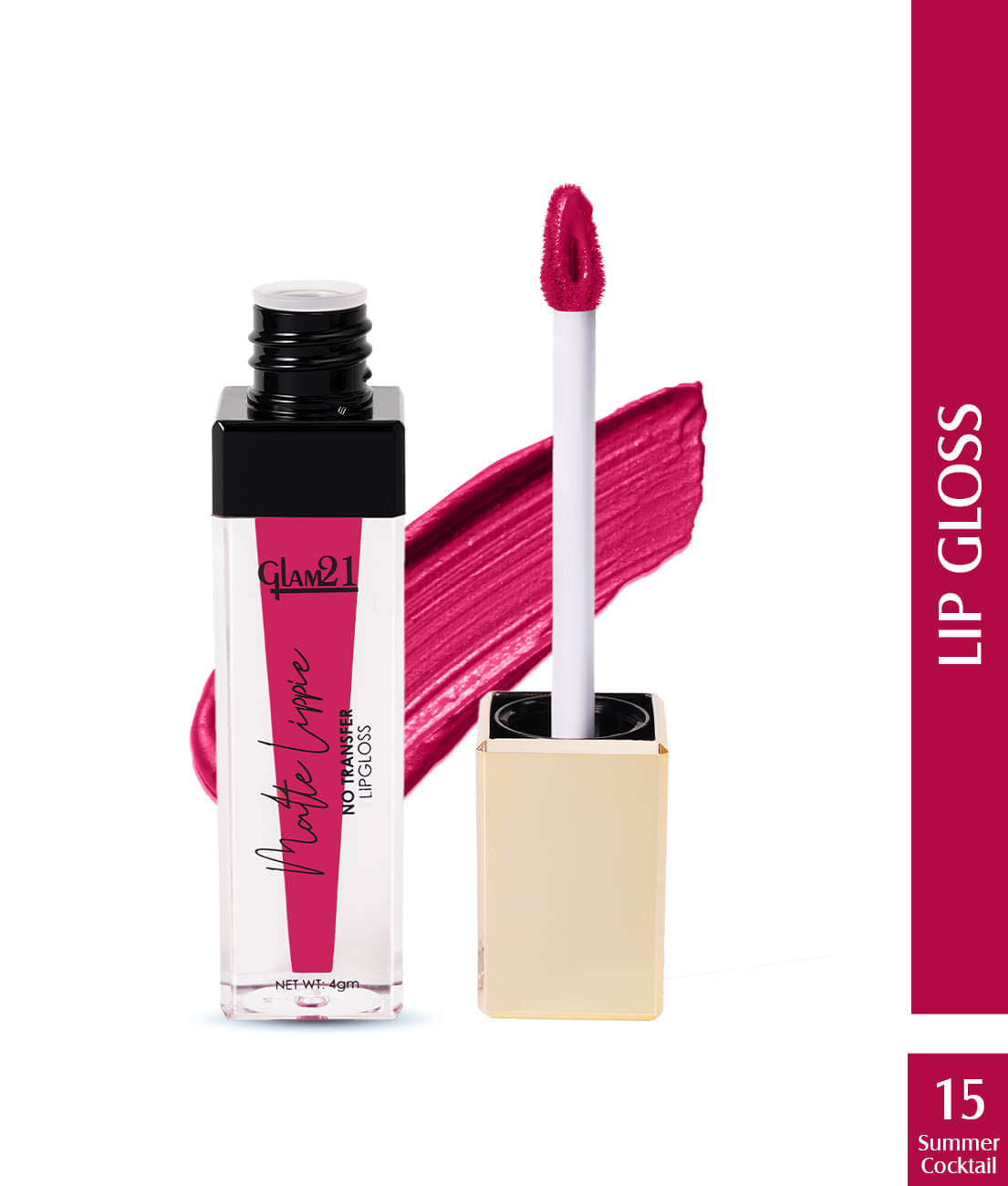     			Glam21 Matte Lippie No Trf Lip Gloss Lightweight & Easy to Apply Matte Finish Summer Cocktail15