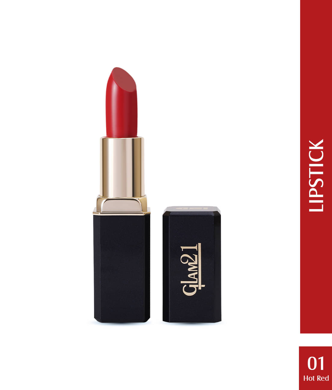     			Glam21 Comfort Matte Lipstick Highly Pigented Silky Texture & Hydrates 3.8g Hot Red-01