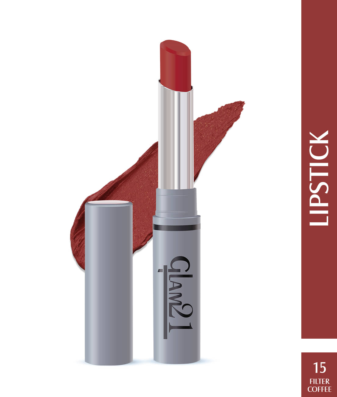 Glam21 Long Lasting NonTransfer Lipstick Creamy Matte Formula matte finish 2.8g Give Me Red-03