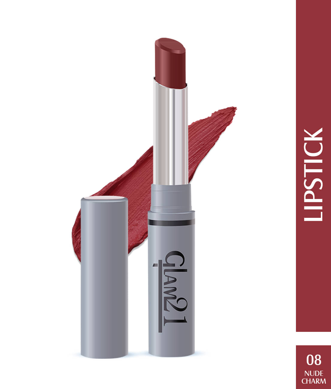 Glam21 Long Lasting NonTransfer Lipstick Creamy Matte Formula matte finish 2.8g Give Me Red-03