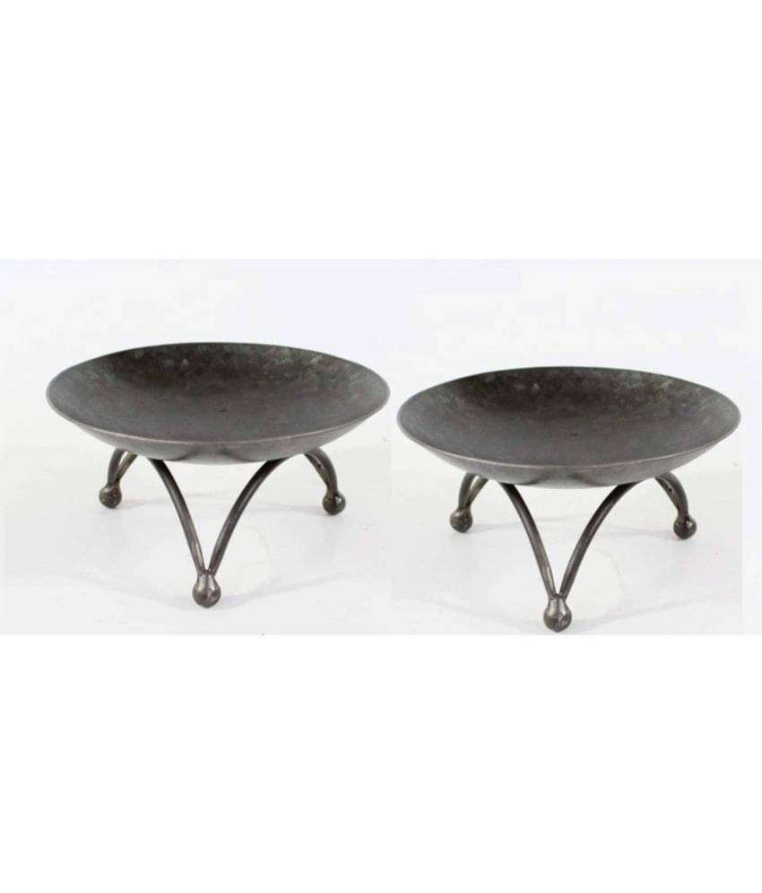     			Hosley Black Table Top Metal Pillar Candle Holder - Pack of 1