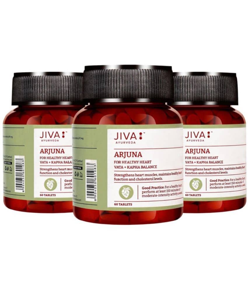 Jiva Arjuna Tablet Promotes Heart Health -60 Nos (Pack of 3)
