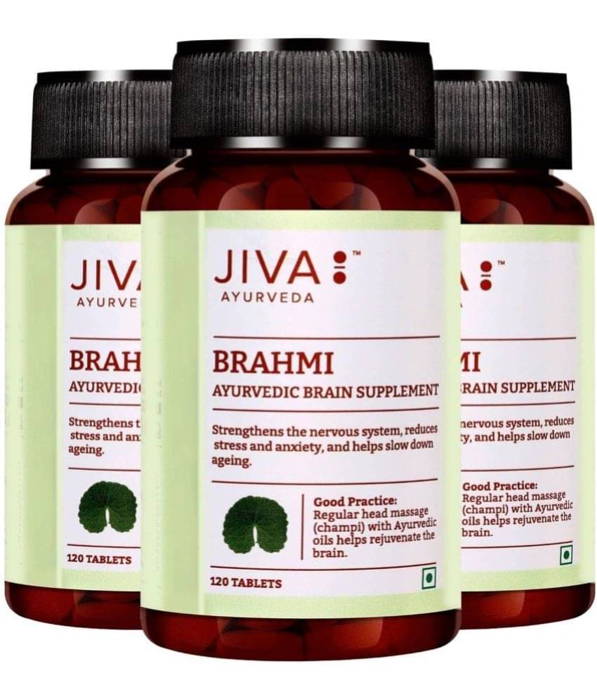     			Jiva Brahmi Reduces Stress, Anxiety And Slows Down Aging -120 Nos (Pack of 3)