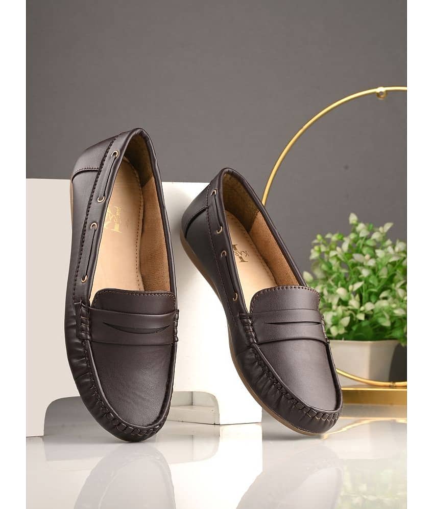KARADDI Brown Women's Loafers - Casual Shoes | Buy online on ZillyBuy