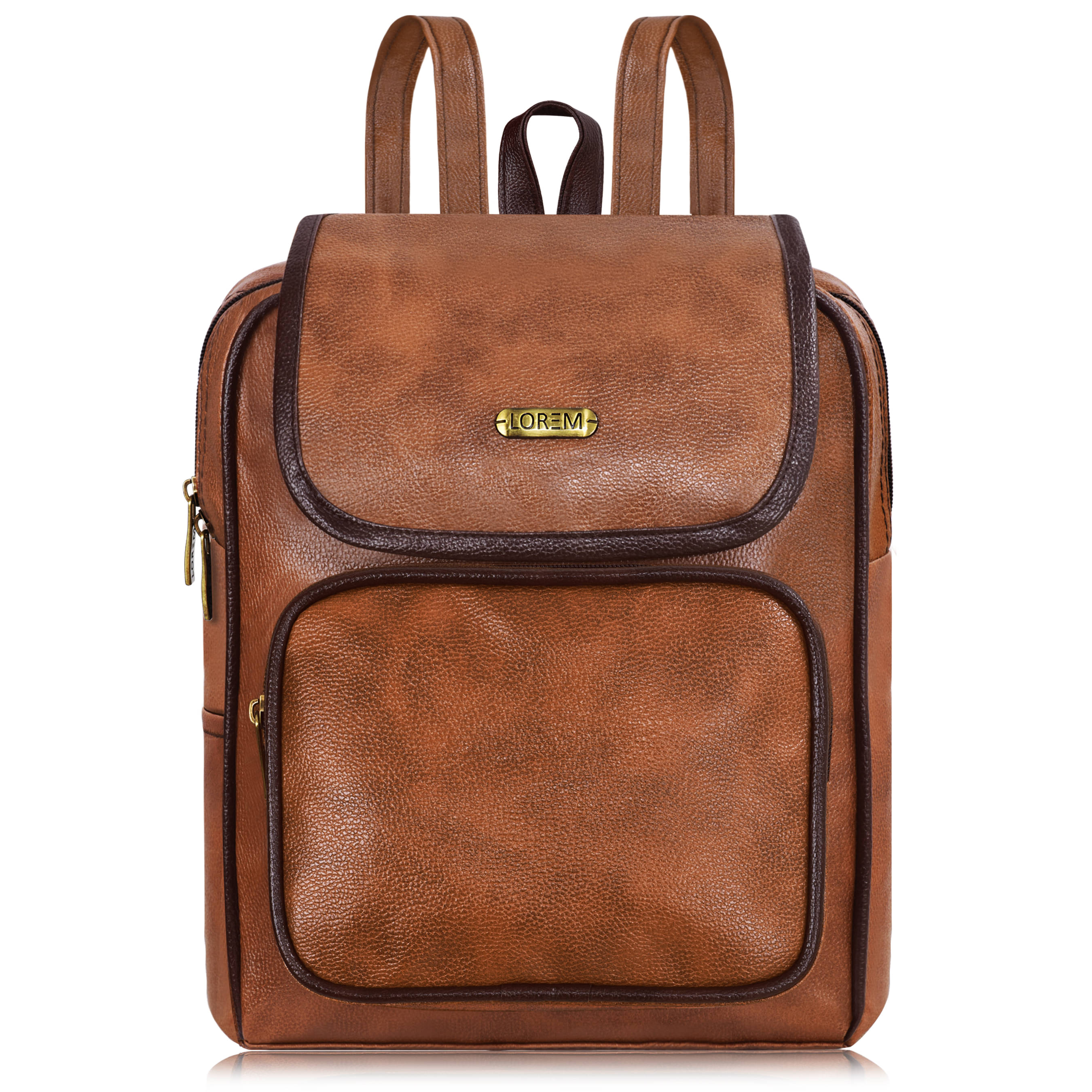     			Lorem 5 Ltrs Beige Faux Leather College Bag