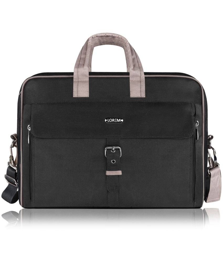     			Lorem Black PVC Folio
