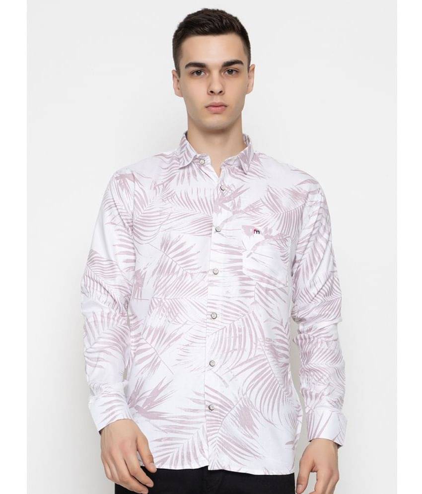     			MODERNITY Cotton Blend Regular Fit Printed Full Sleeves Men's Casual Shirt - White ( Pack of 1 )