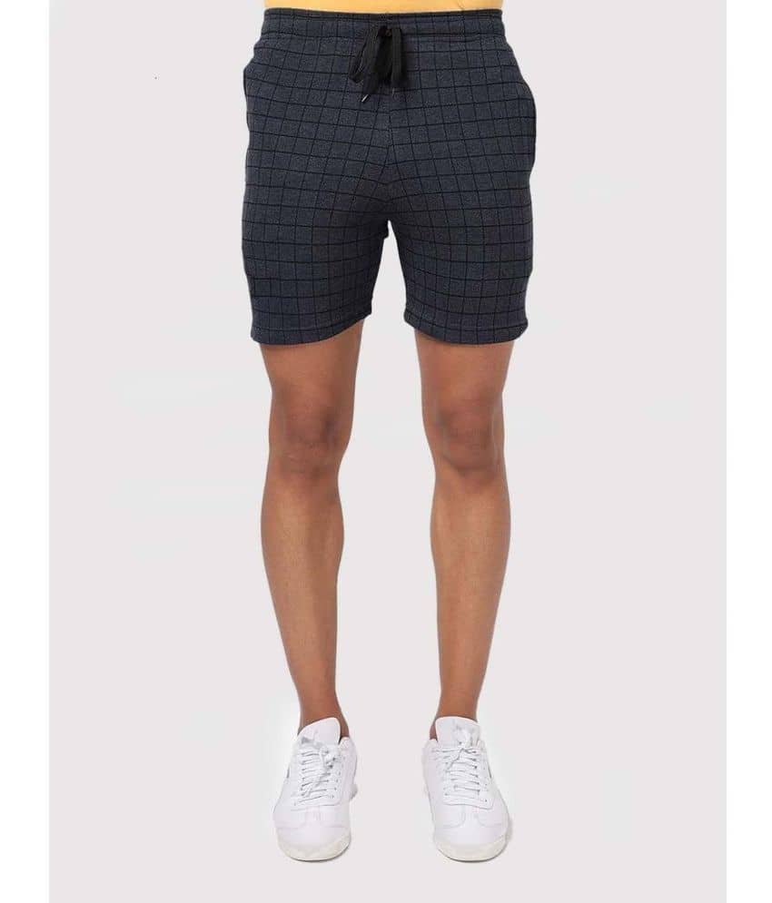 MRB Blue Cotton Blend Men's Shorts ( Pack of 1 ) - Shorts | Buy online on ZillyBuy