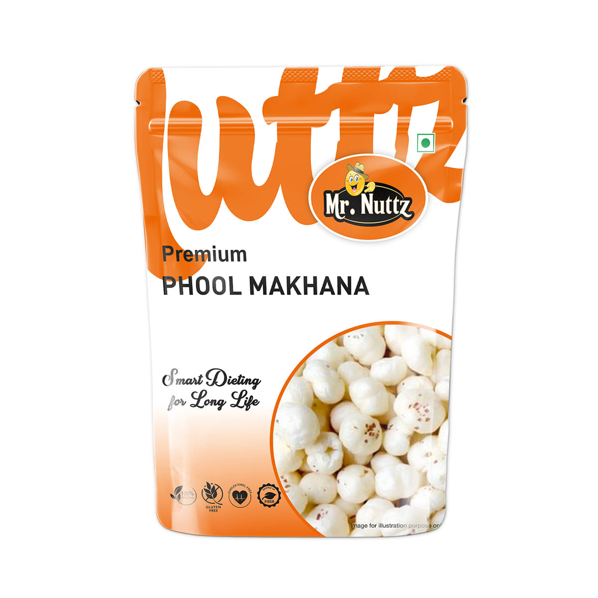Mr.Nuttz Premium Phool Makhana 100g, Fox Nut Dry Fruits Fox Nut  (100 g)     			Mr.Nuttz Premium Phool Makhana 100g, Fox Nut Dry Fruits Fox Nut  (100 g)
