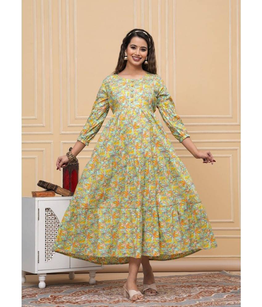 Nevisha Style Multi Color Cotton Maternity Kurta Single     			Nevisha Style Multi Color Cotton Maternity Kurta Single