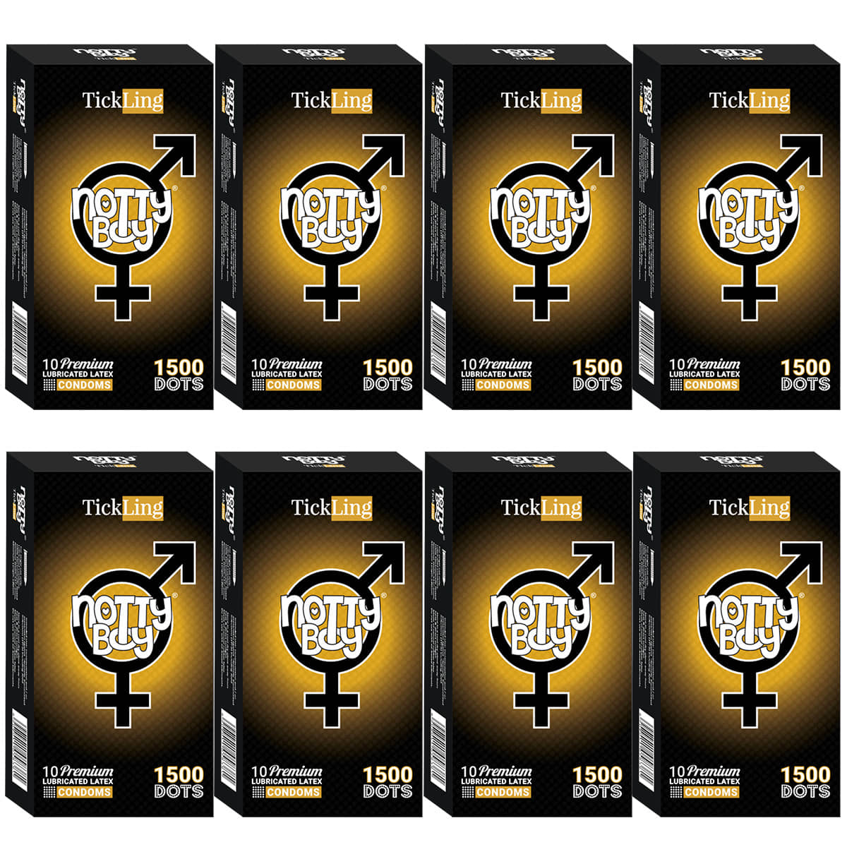 NottyBoy Extra, 1500 Dots, Condoms For Men  - Pack of 80