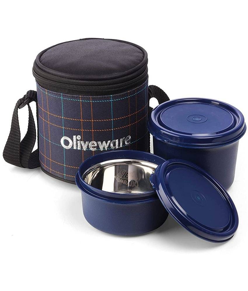     			Oliveware Cleo Stainless Steel Lunch Box 2 Container (Pack of 1)