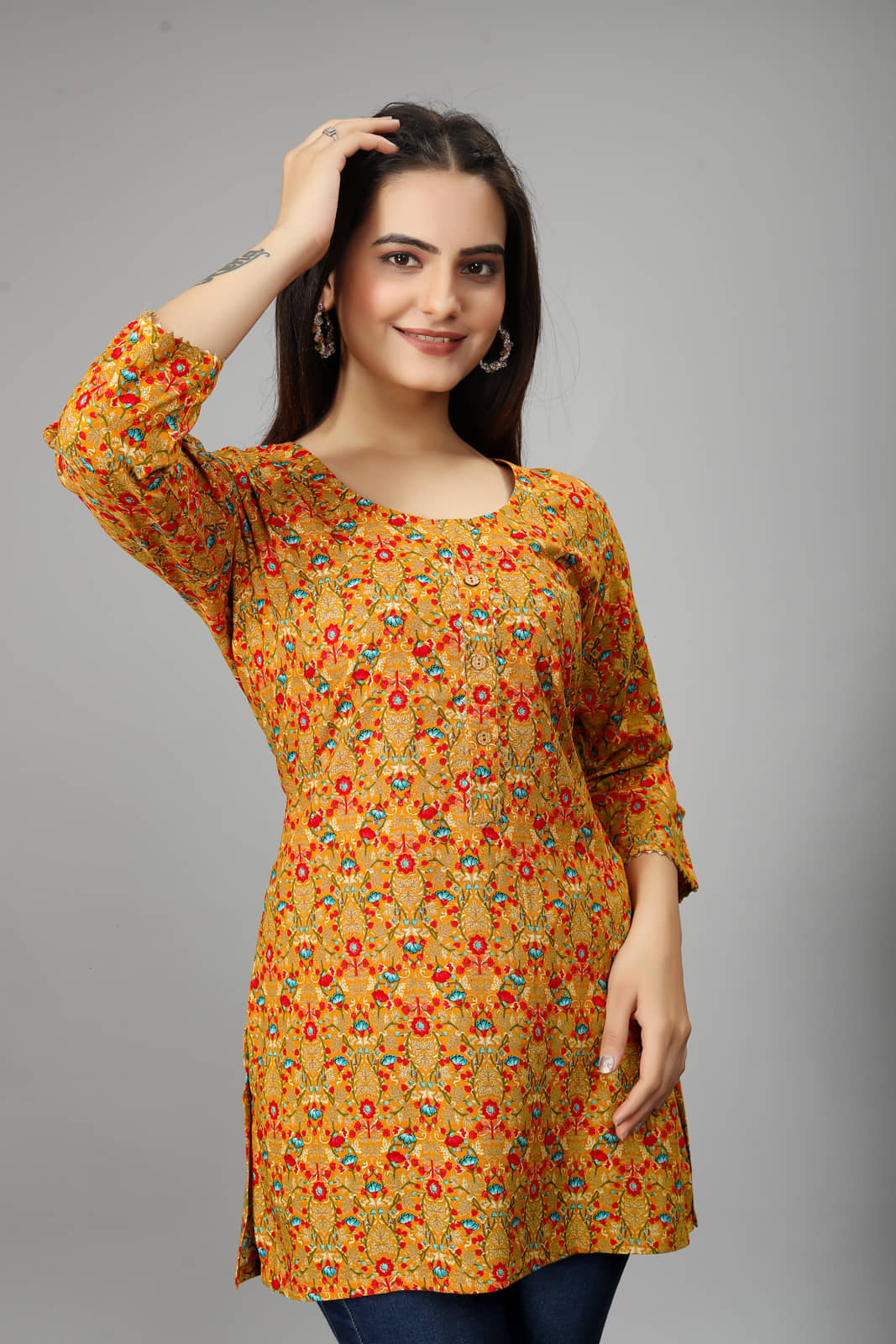Viscose Short Kurti For Women (Pack of 1) - Kurtis, Tunics | Buy online on ZillyBuy