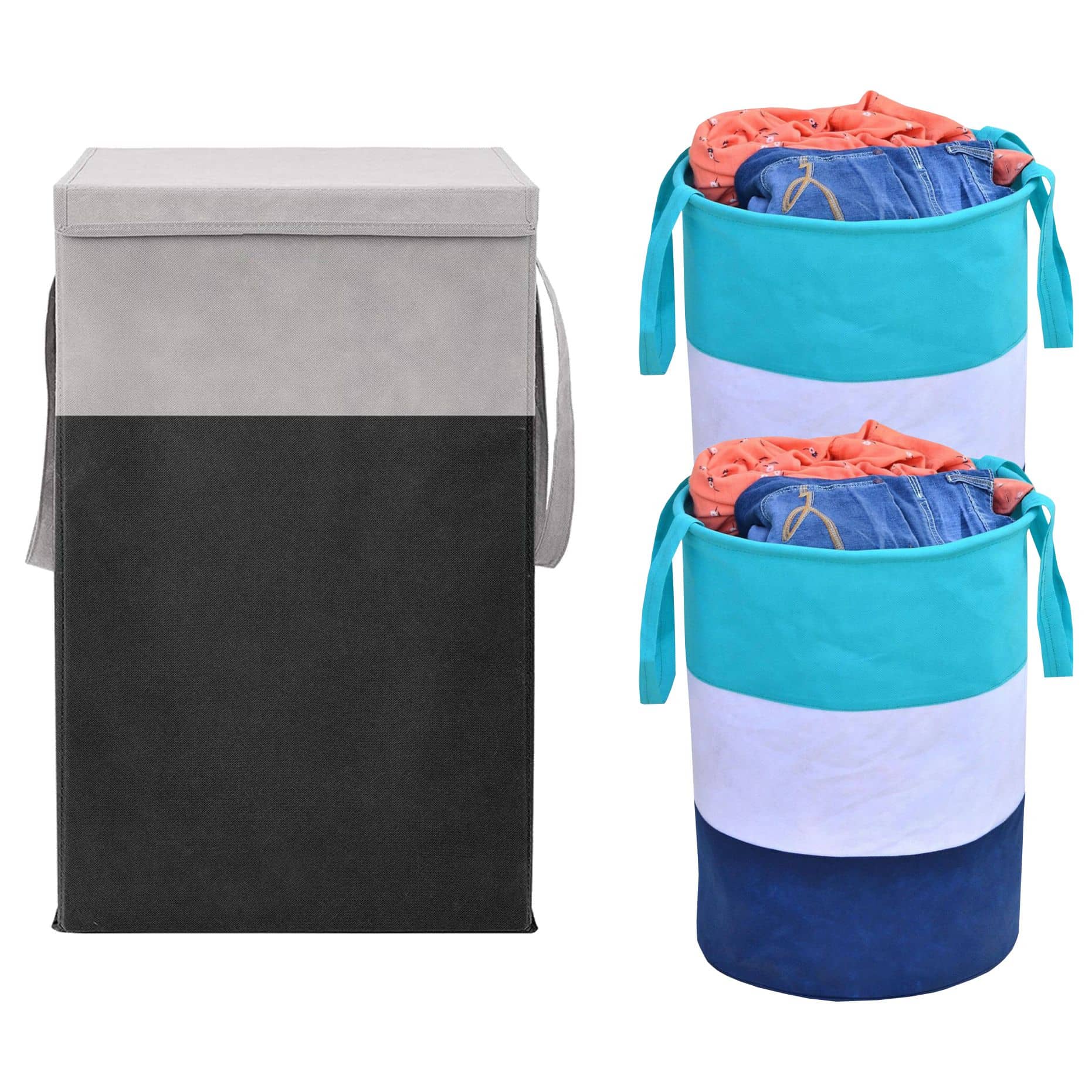 SH NASIMA Blue Laundry Bag