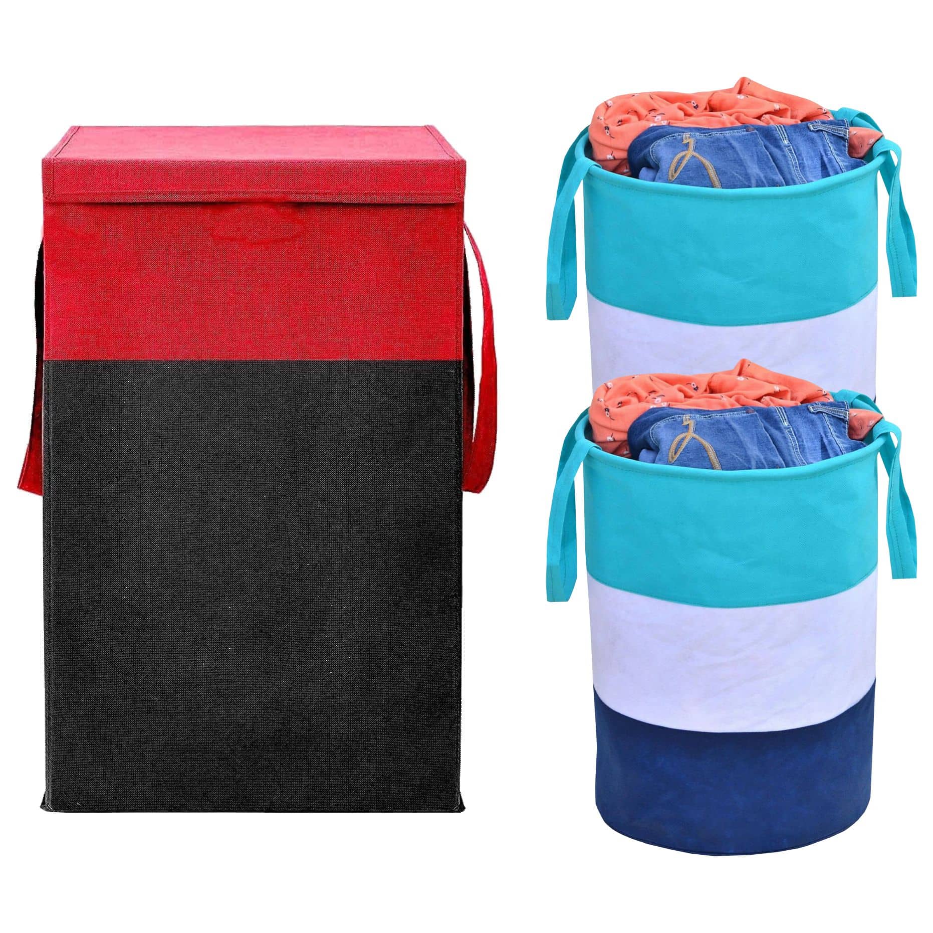 SH NASIMA Blue Laundry Bag