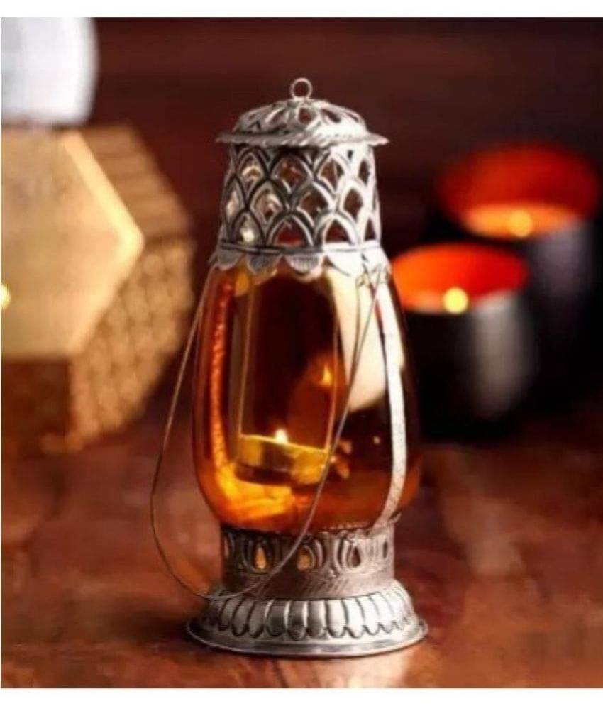 Susajjit Decor Table Top and Hanging Glass Tea Light Holder - Pack of 1 Susajjit Decor Table Top and Hanging Glass Tea Light Holder - Pack of 1