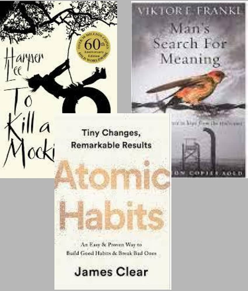 To Kill a Mockingbrd + Man's Search For Meaning + Atomic Habits - Stationery | Buy online on ZillyBuy