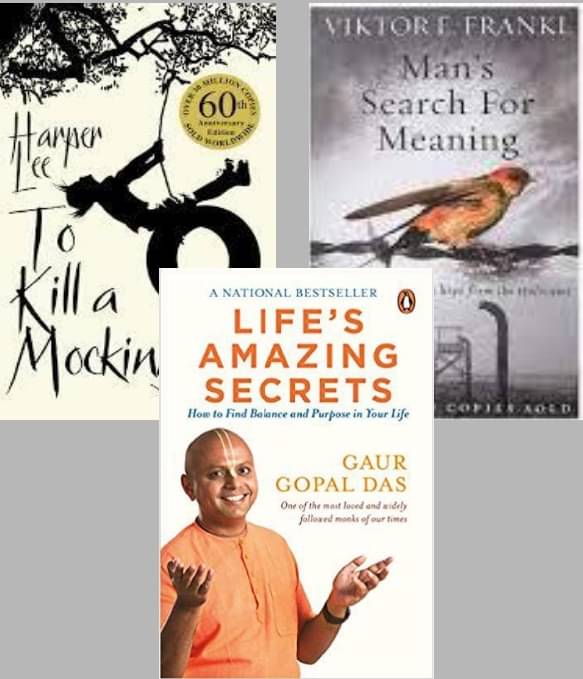 To Kill a Mockingbrd + Man's Search For Meaning + Life's Amazing Secrets To Kill a Mockingbrd + Man's Search For Meaning + Life's Amazing Secrets