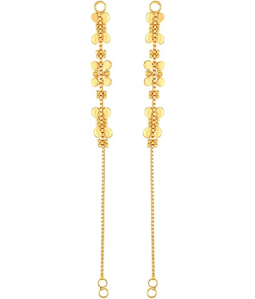VIVASTRI Golden Threader Earrings ( Pack of 1 ) - Earrings | Buy online on ZillyBuy