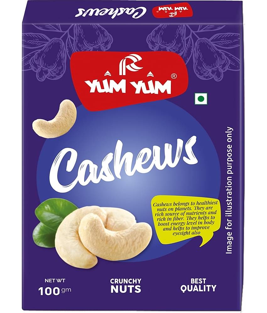 YUM YUM Premium Raw Cashews Nut 100g Cashews (100 g)