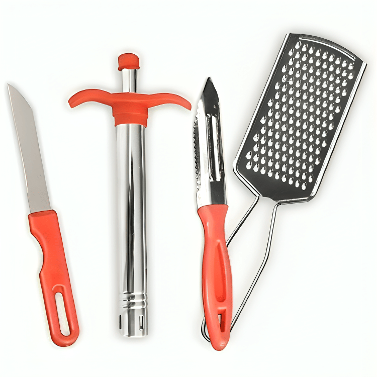     			dust n shine Multicolor Stainless Steel 4 kitchen tools ( Set of 4 )