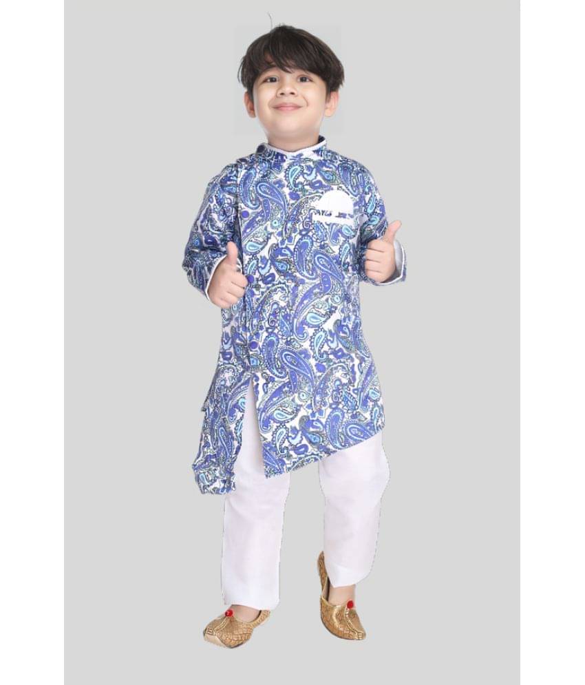 s muktar garments Sky Blue Silk Boys ( Pack of 1 ) s muktar garments Sky Blue Silk Boys ( Pack of 1 )