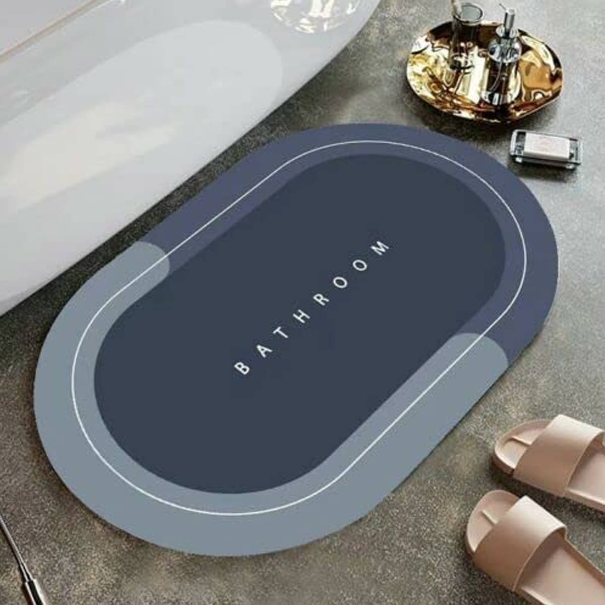 sakimo Anti-skid Rubber Bath Mat 40x60 cm ( Pack of 1 ) - Multicolor sakimo Anti-skid Rubber Bath Mat 40x60 cm ( Pack of 1 ) - Multicolor