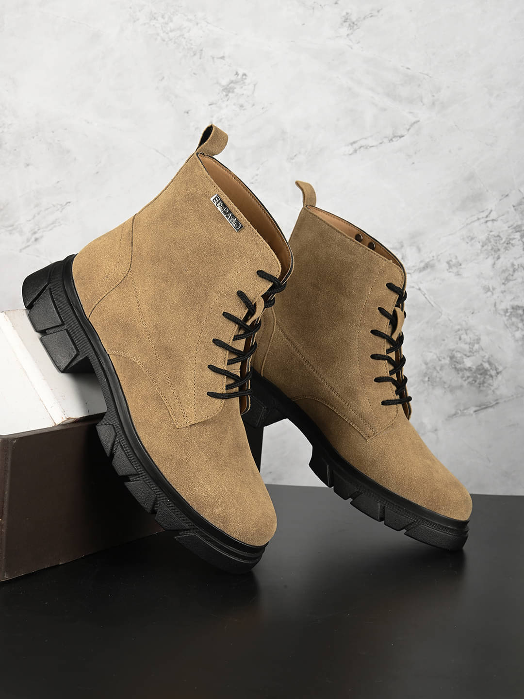     			El Paso Beige Women's Ankle Length Boots