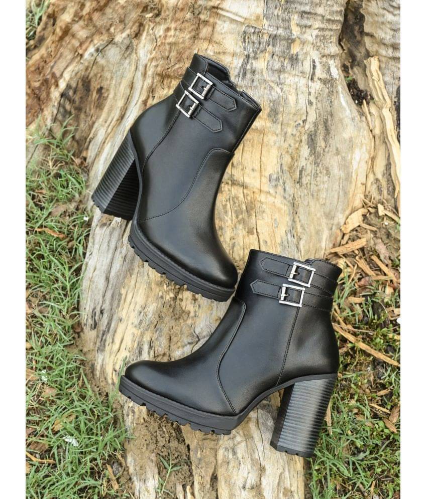 El Paso Black Women's Ankle Length Boots El Paso Black Women's Ankle Length Boots