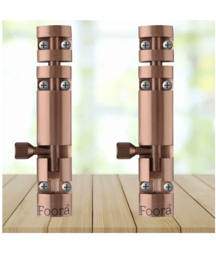 Foora Zaylo Tower Bolt 4 Inch | Export Premium Quality | Heavy Duty Metal Door Bolt | Rust-Resistant Sliding Latch |  Silver Finish | Made in India     			Foora Zaylo Tower Bolt 4 Inch | Export Premium Quality | Heavy Duty Metal Door Bolt | Rust-Resistant Sliding Latch |  Silver Finish | Made in India