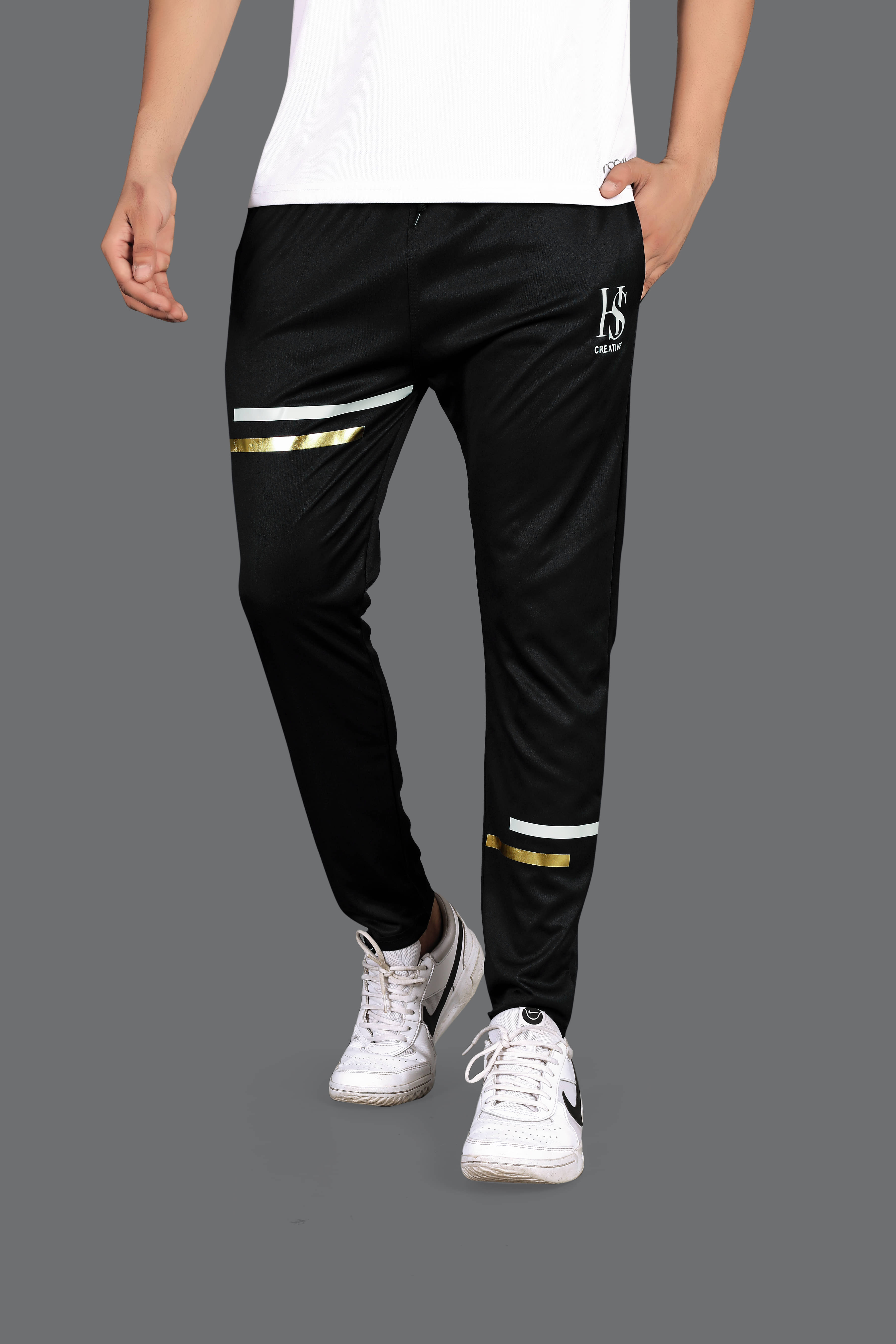 FRUZIS FASHION Black Lycra Men's Trackpants ( Pack of 1 ) - Track Pants | Buy online on ZillyBuy