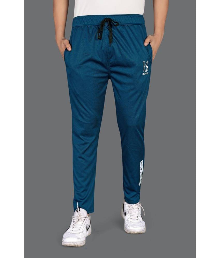     			FRUZIS FASHION Blue Lycra Men's Trackpants ( Pack of 1 )