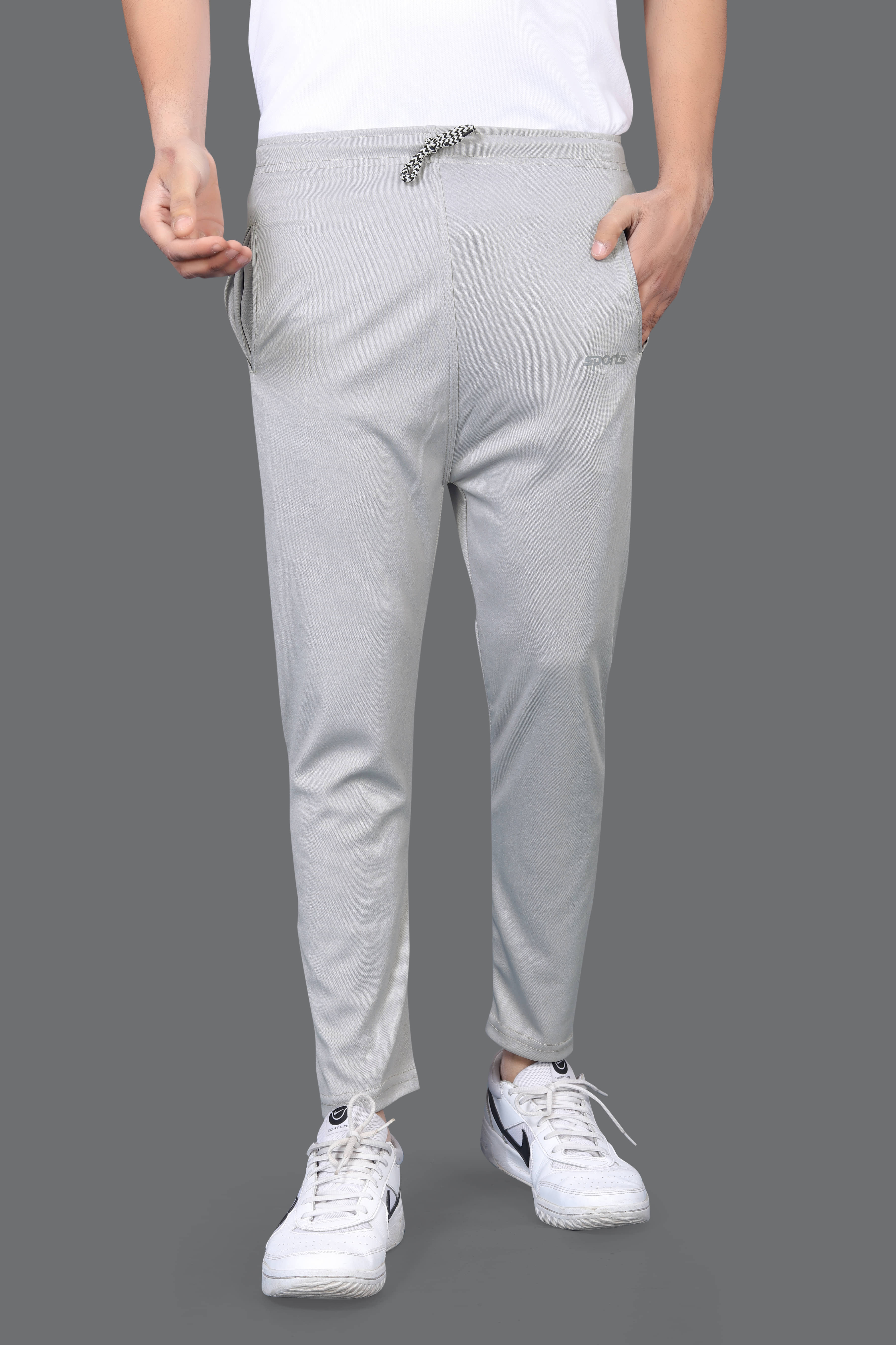 FRUZIS FASHION Light Grey Lycra Men's Trackpants ( Pack of 1 ) - Track Pants | Buy online on ZillyBuy