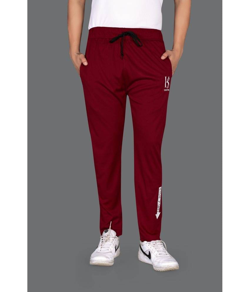     			FRUZIS FASHION Maroon Lycra Men's Trackpants ( Pack of 1 )